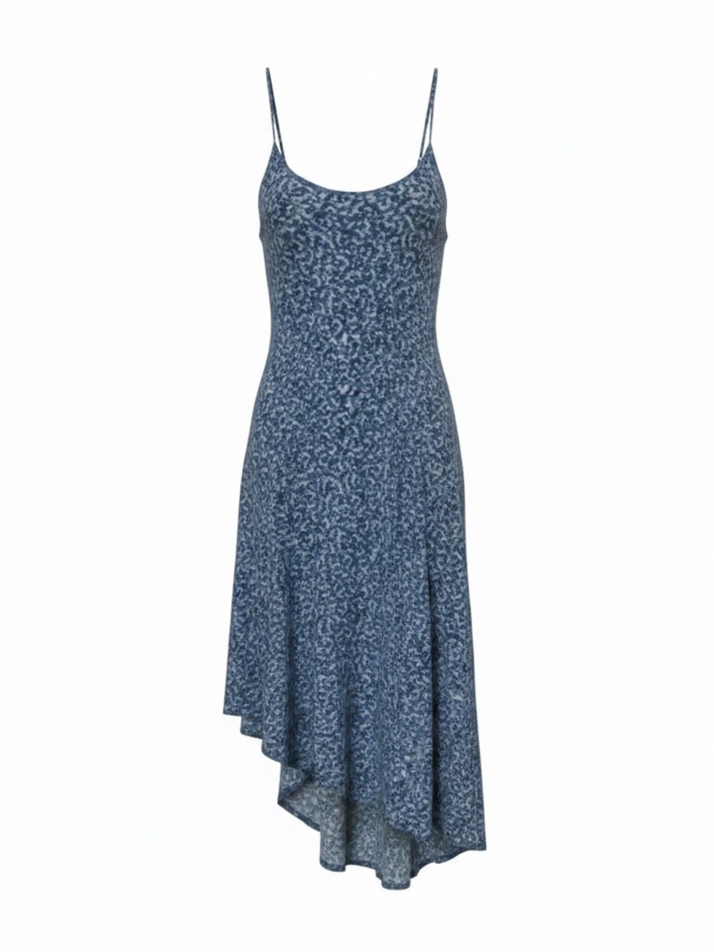 Universal Thread Blue Spaghetti-Strap Asymmetrical Midi Dress